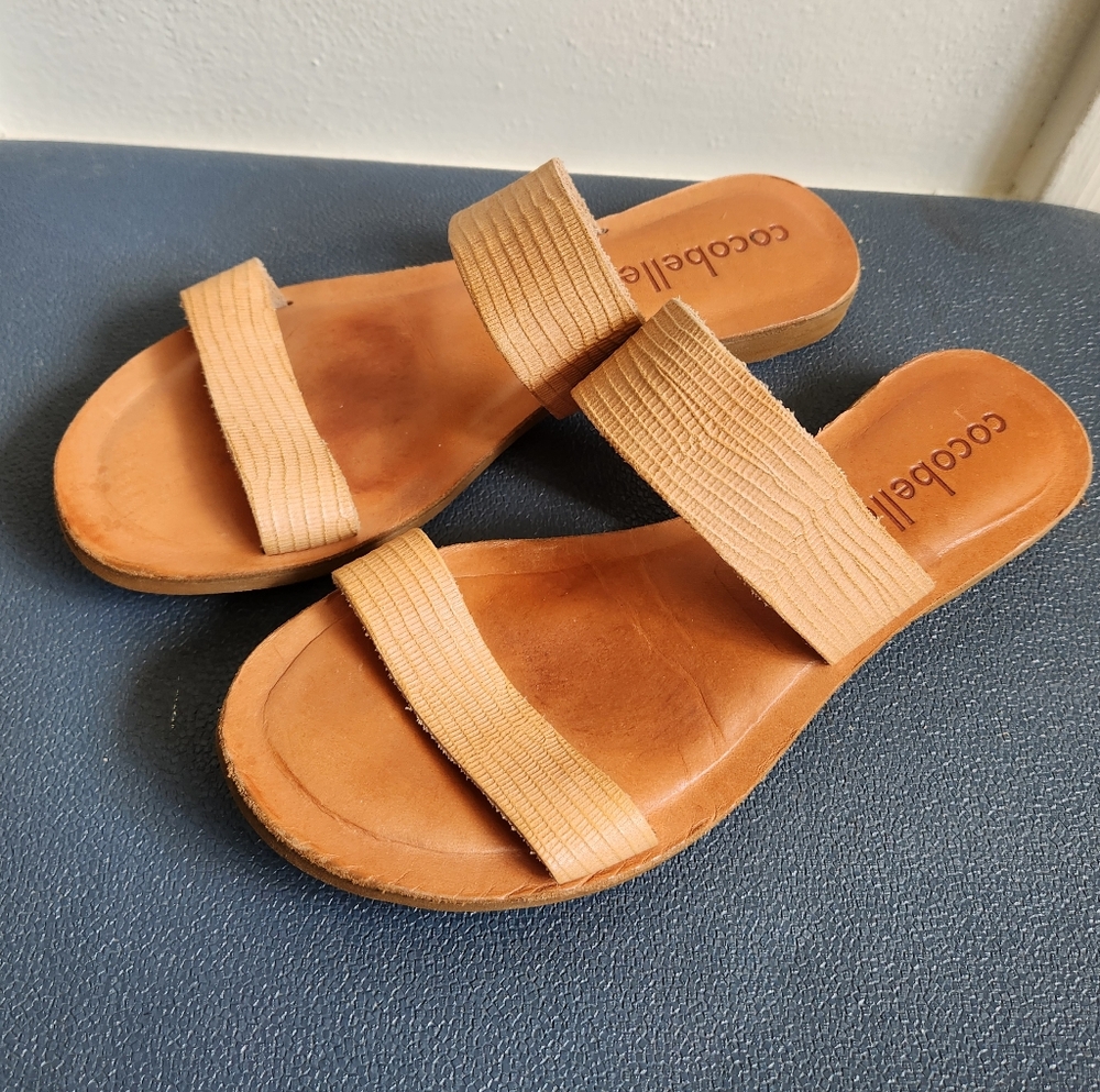 Cocobelle Leather Sandals Made In Italy Size 9